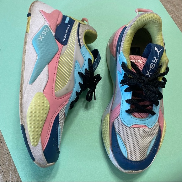 Puma RS-X Junior Dark Denim Gulf Stream Running System Girl’s Sneakers Size 4.5 - Picture 12 of 12